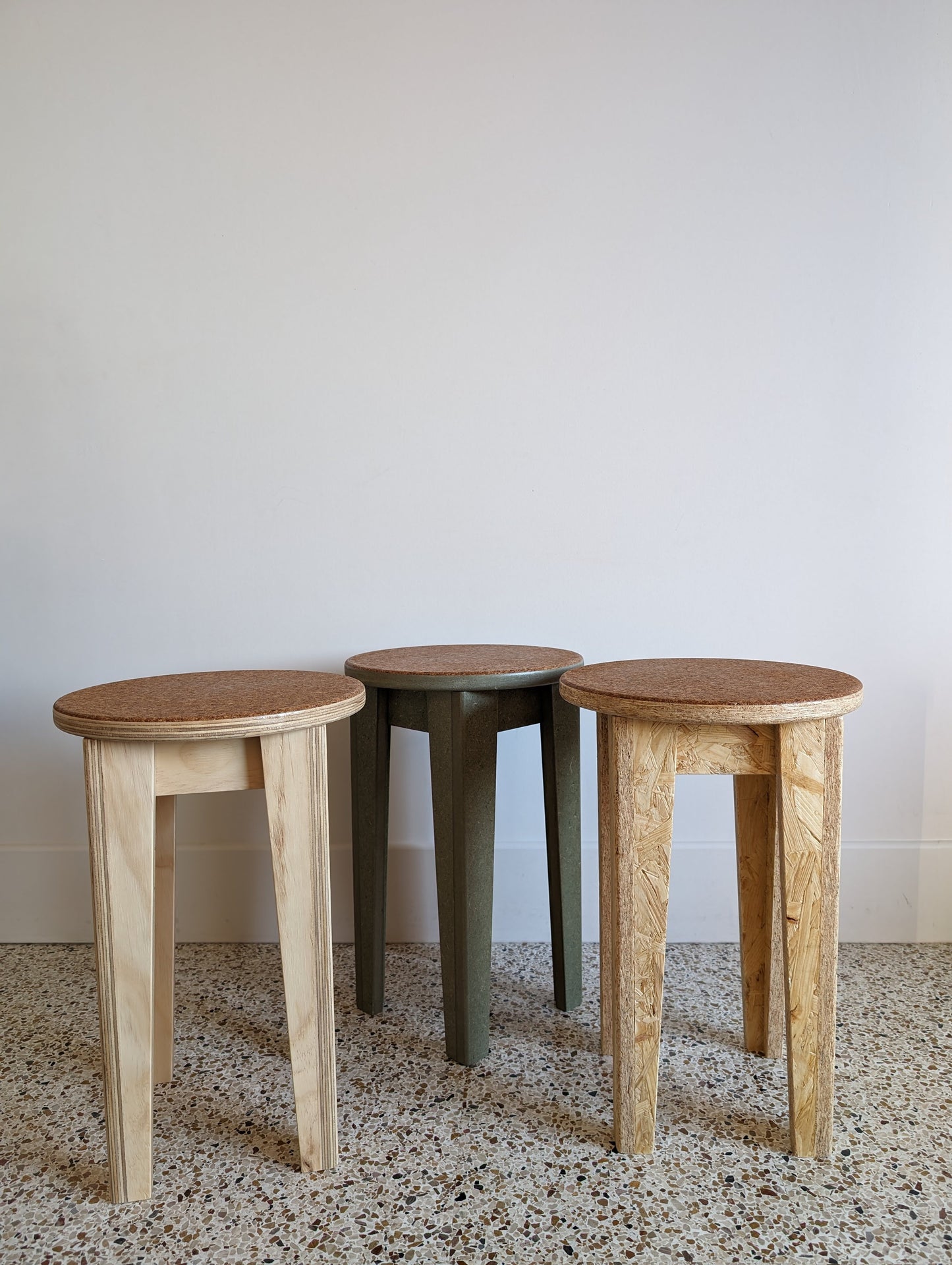 The stool in plywood